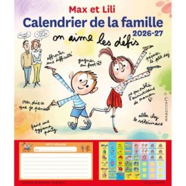 CALENDRIER DE LA FAMILLE 2026-2027 MAX ET LILI