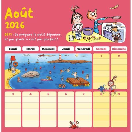 CALENDRIER DE LA FAMILLE 2026-2027 MAX ET LILI