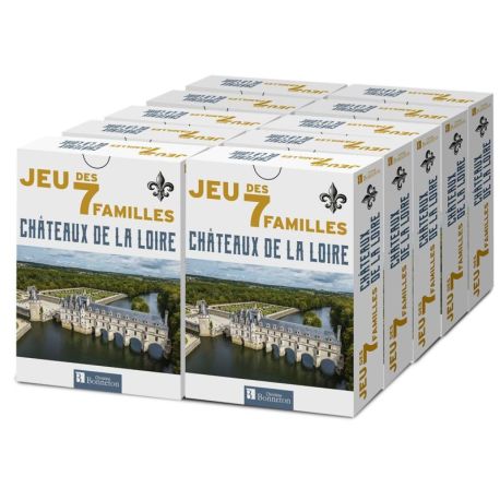 PACK 10 EX - JEU DES 7 FAMILLES CHATEAUX DE LA LOIRE