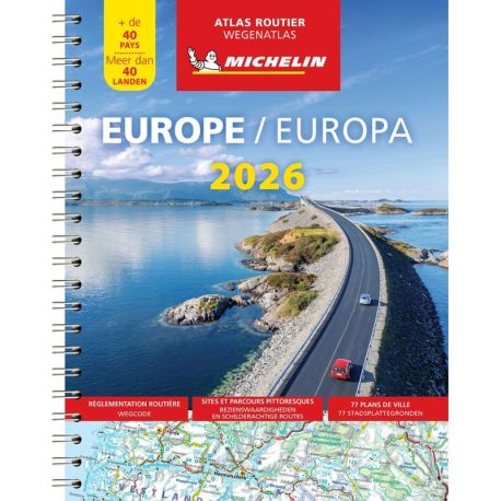 EUROPE 2026 ATLAS ROUTIER ET TOURISTIQUE SPIRALE