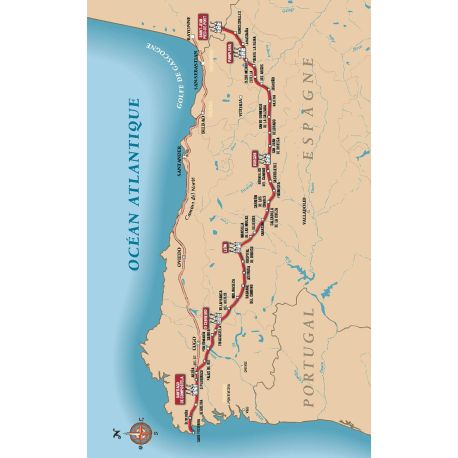 COMPOSTELLE GUIDE DU CAMINO FRANCES ST JEAN PIED DE PORT A ST JACQUES