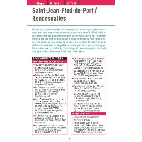 COMPOSTELLE GUIDE DU CAMINO FRANCES ST JEAN PIED DE PORT A ST JACQUES