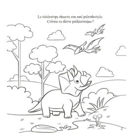 DÉCOUVRE LES DINOSAURES - BLOC COLORIAGE ET ACTIVITES + 5 CRAYONS AVEC GOMME
