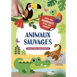 ANIMAUX SAUVAGES STICKERS VINYLE REPOSITIONNABLES