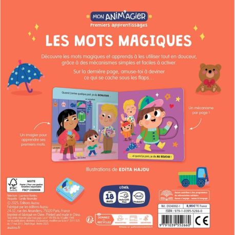 LES MOTS MAGIQUES - MON ANIM'AGIER PREMIERS APPRENTISSAGES