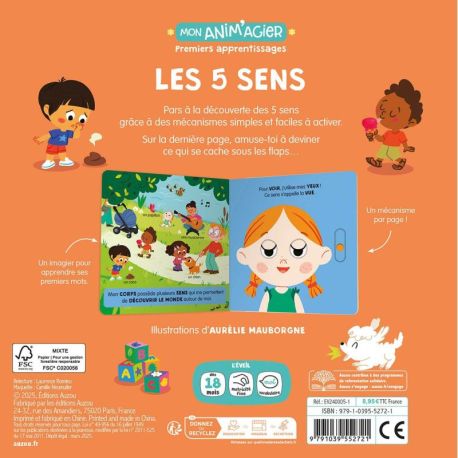 LES CINQ SENS - MON ANIM'AGIER PREMIERS APPRENTISSAGES
