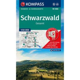 888 SCHWARZWALD GESAMT-SET 4 CARTES FORET NOIRE
