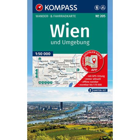 205 WIEN UND UMGEBUNG (SET 2 CARTES)