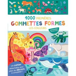 LES COULEURS - 1000 GOMMETTES FORME MES TOUT PREMIERS AUTOCOLLANTS