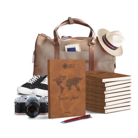 PACK 10 CARNETS DE VOYAGES - MONDE