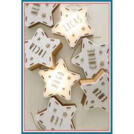 PACK 12 ETOILES LUMINEUSES A PERSONNALISER