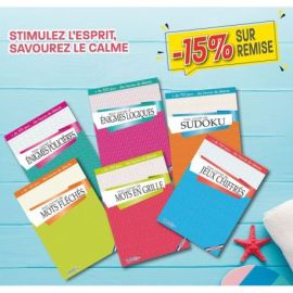 PACK 20 CARNETS DE JEUX ADULTE SUR REMISE 15%