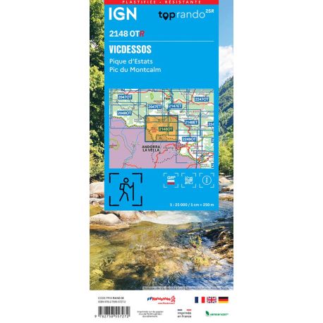 2148OTR VICDESSOS / PIQUE D'ESTATS PIC DU MONTCALM RESISTANTE /RECTO-V