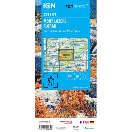 2739OT MONT LOZERE, FLORAC, PN DES CEVENNES / RECTO