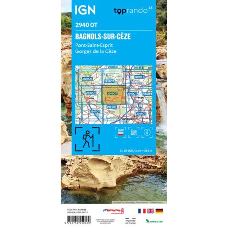 2940OT BAGNOLS-SUR-CEZE PONT ST ESPRIT-GORGES DE LA CEZE