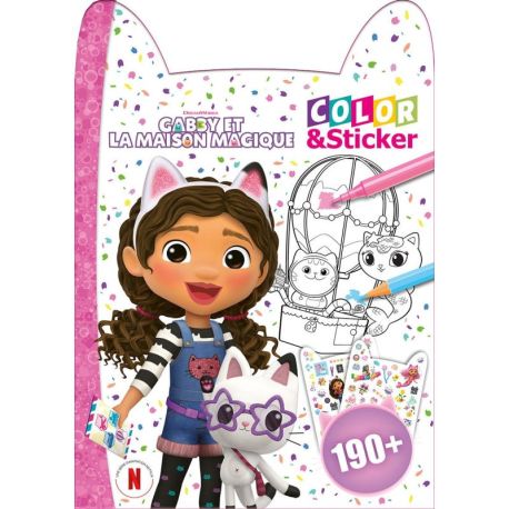 COLOR & STICKER - 2 - AVENTURES - GABBY ET LA MAISON MAGIQUE