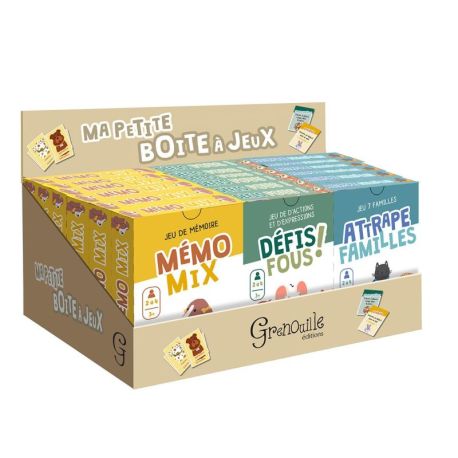 DISPLAY PLEIN 18EX - JEUX DE CARTES MA PETITE BOITE A JEUX (6EX/JEU)