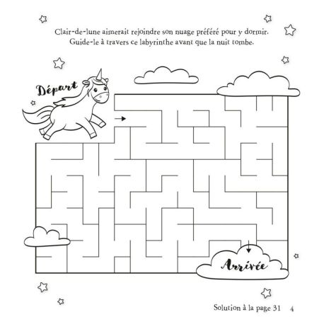 LA MAGIE DES LICORNES - BLOC COLORIAGE ET ACTIVITES + 5 CRAYONS AVEC GOMME