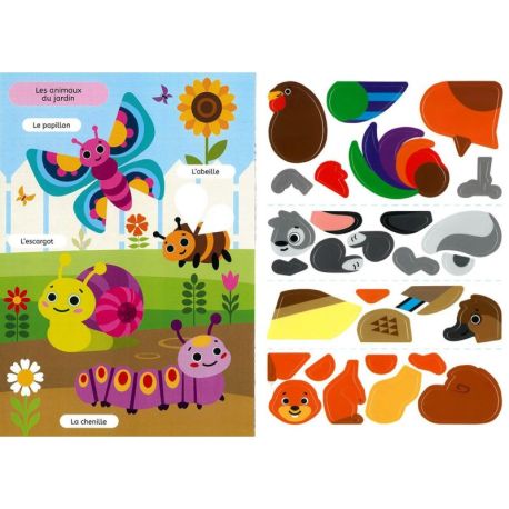 ANIMAUX DE LA CAMPAGNE ET DE LA FORÊT - STICKERS VINYLE REPOSITIONNABLES