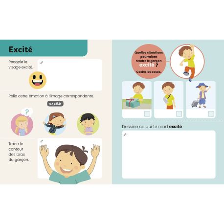 MON CAHIER DES ÉMOTIONS LIVRE EFFACABLE