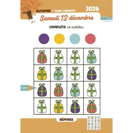 MON PREMIER CALENDRIER D'ECOLE 2026-2027