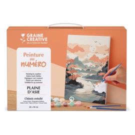 PEINTURE AU NUMERO 20 x 30 - PLAINE D'ASIE