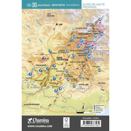 ALPES DE HAUTE PROVENCE LES 30 PLUS BEAUX SENTIERS
