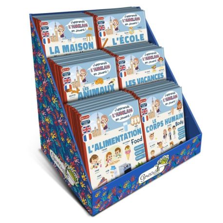 DISPLAY J'APPRENDS L'ANGLAIS EN JOUANT 36 EX. (6 TITRES)