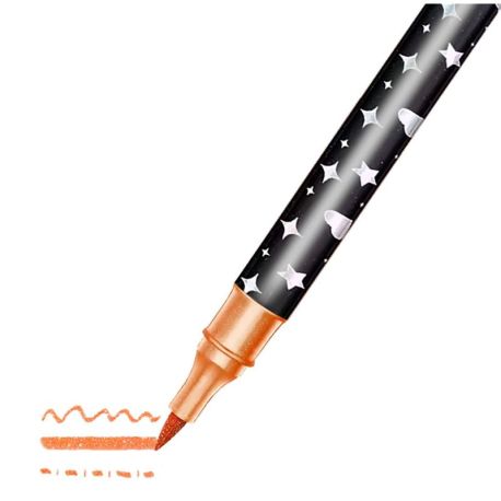 BOITE DE 12 FEUTRES A PAILLETTES (24 COULEURS)