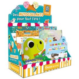 PLV PLEINE DE TABLE - AUTOCOLLANTS MULTI-COLLECTIONS 40 EX + PRIME CAHIER DE COLORIAGE