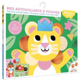 MES AUTOCOLLANTS A TOUCHER 5 MATIERES DIFFERENTES !