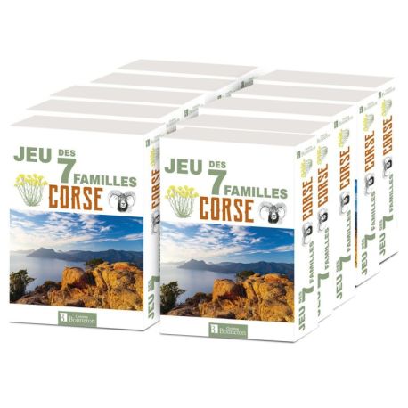 PACK 10 EX - JEU DES 7 FAMILLES CORSE