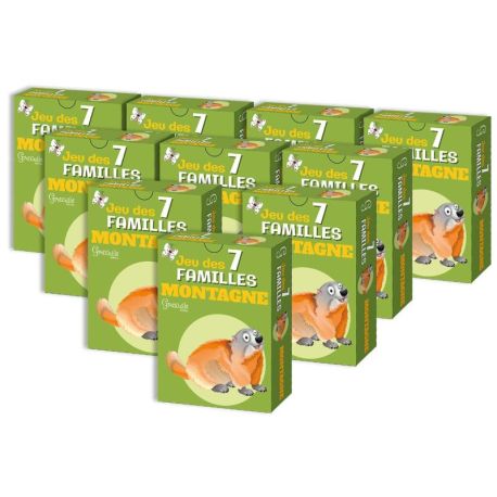 PACK 10 EX - JEU DE 7 FAMILLES MONTAGNE