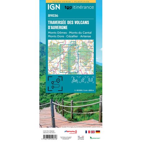 89036 - TRAVERSEE DES VOLCANS D'AUVERGNE - PLASTIFIEE