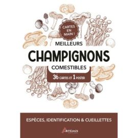 COFFRET MEILLEURS CHAMPIGNONS COMESTIBLES - 36 CARTES + 1 POSTER
