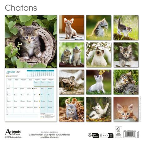 CALENDRIER CHATONS 2027