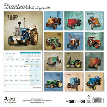 CALENDRIER TRACTEURS DE LEGENDE 2027