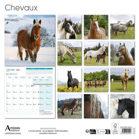 CALENDRIER CHEVAUX 2027