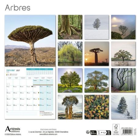 CALENDRIER ARBRES REMARQUABLES 2027