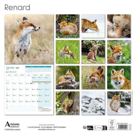 CALENDRIER RENARD 2027