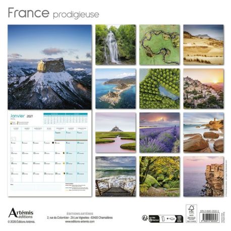 CALENDRIER FRANCE PRODIGIEUSE 2027