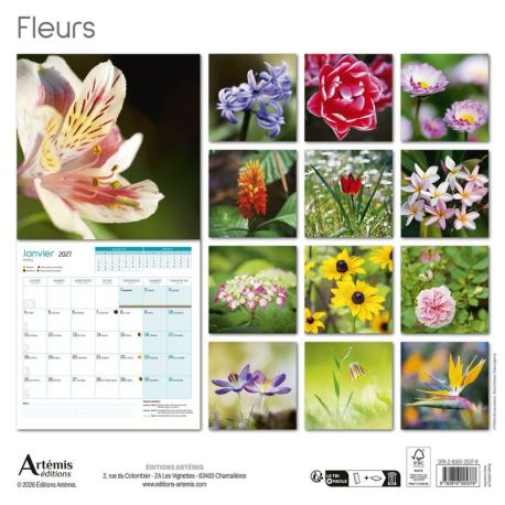 CALENDRIER FLEURS 2027