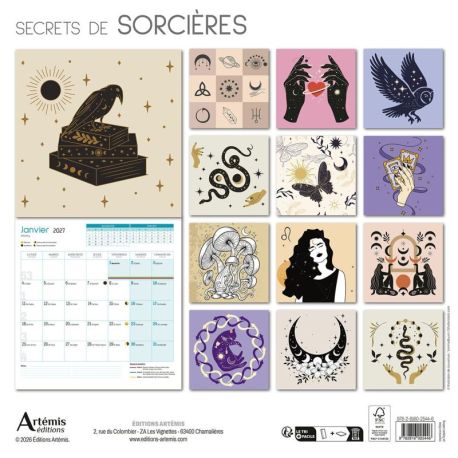CALENDRIER SECRETS DE SORCIERES 2027