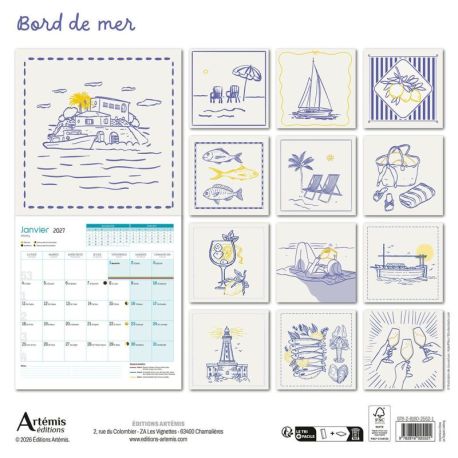CALENDRIER BORD DE MER 2027