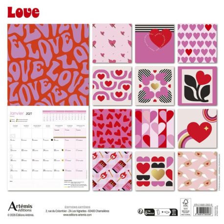CALENDRIER LOVE 2027