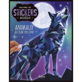 ANIMAUX AU CLAIR DE LUNE - STICKERS MOSAIQUE