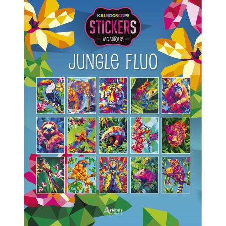 JUNGLE FLUO - STICKERS MOSAIQUE