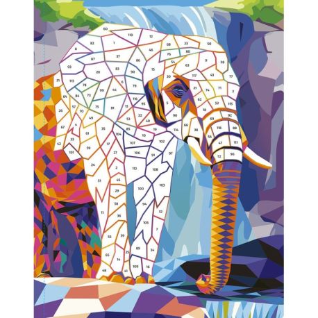 JUNGLE FLUO - STICKERS MOSAIQUE