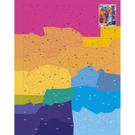 JUNGLE FLUO - STICKERS MOSAIQUE