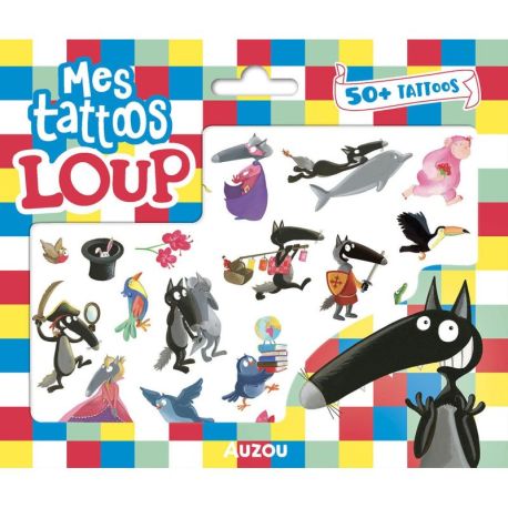 MES P'TITS TATTOOS - LOUP + DE 50 TATTOOS